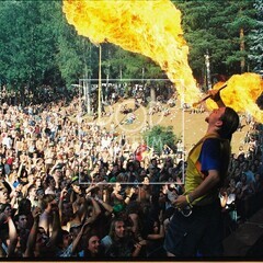 2000, Trutnov Open Air Music Festival. Foto Miroslav Lédl